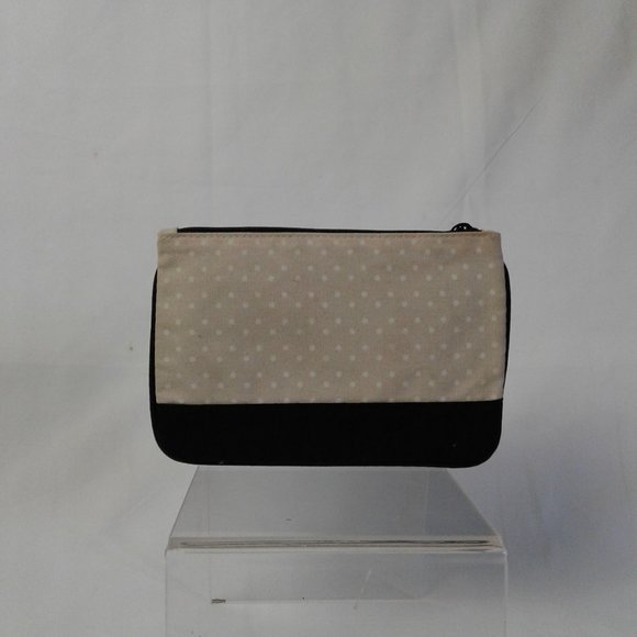 Beige/Black Ipsy Makeup Bag - Picture 2 of 3